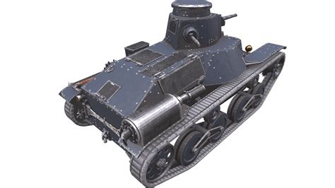 Char Léger Japonais Ha Go De Type 95 Modèle 3d 29 Unknown Max Fbx