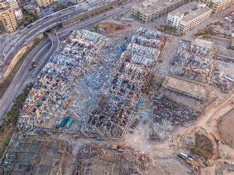Beirut Explosion Aerial Photos Of Port Show Massive Devastation The