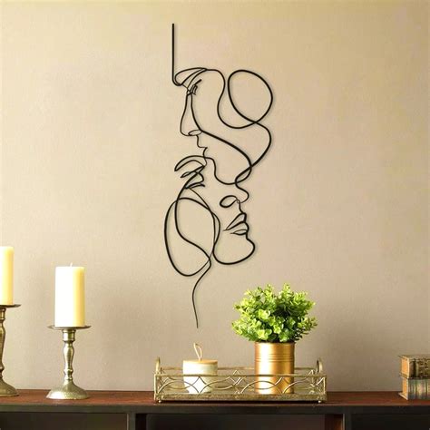 Nordic Style Metal True Love Wall Art Decoration Modern Room Decor Home Office Living Room