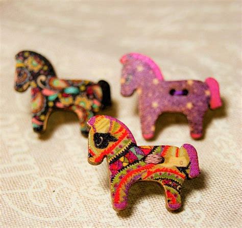 Adorable Pony Horse Button Lapel Pins Ponies Horses Unique Etsy