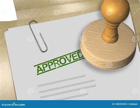 Approved Document Concept Stock Photo Image Of Authority 108392394