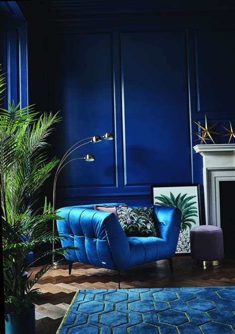 6 Office Design Interior Color Schemes Art Deco Living Room Blue