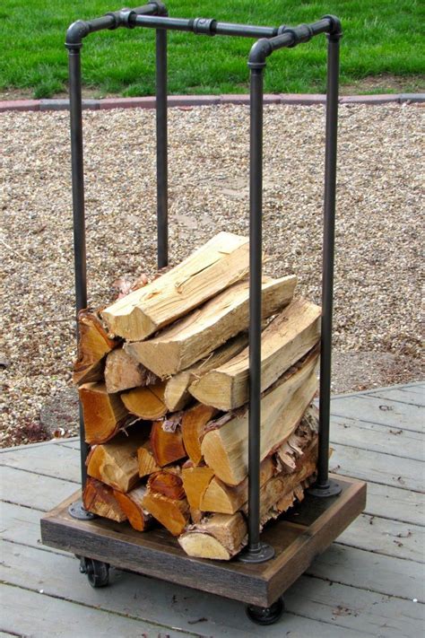 A Stack Of Logs Sitting On Top Of A Wooden Pallet