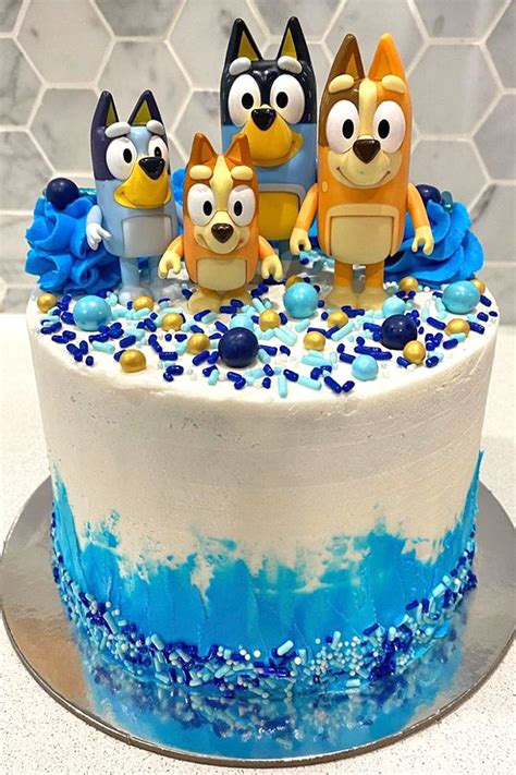 19 Bluey Cakes For You Beaut Birthdays 3rd Birthday Cakes Cake 4th