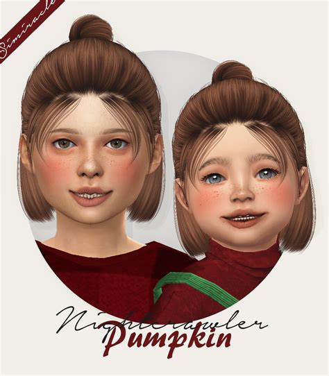 Simiracle: Nightcrawler`s Pumpkin Hair retextured ~ Sims 4 ...