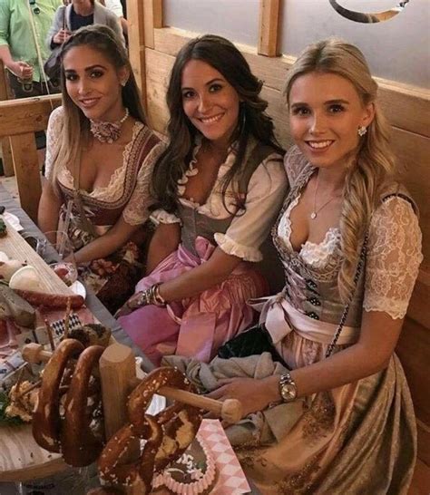 German Girls German Women Oktoberfest Outfit Octoberfest Girls Beer Maid Dirndl Dress