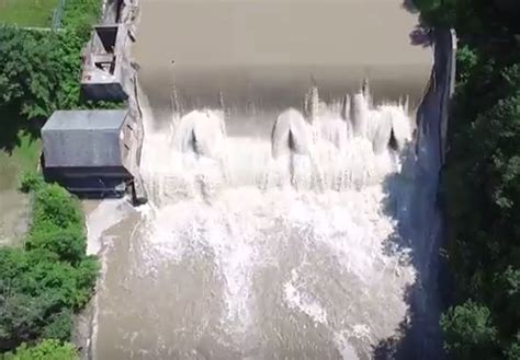 Amazing Aerial View Of Scoby Dam In Springvilleny Video