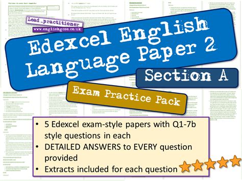 Five writing activities for aqa english language paper 2 question 5. Edexcel English Language Paper 2 Section A | Teaching ...