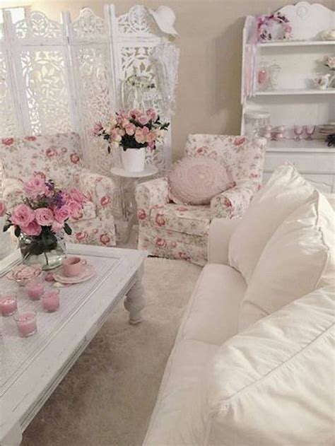 32 Shabby Chic Living Room Decor Ideas For A Comfy And Gorgeous Interior Meubles Shabby Chic