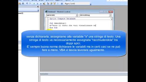 Ms Access Vba Strumenti Di Debug Youtube