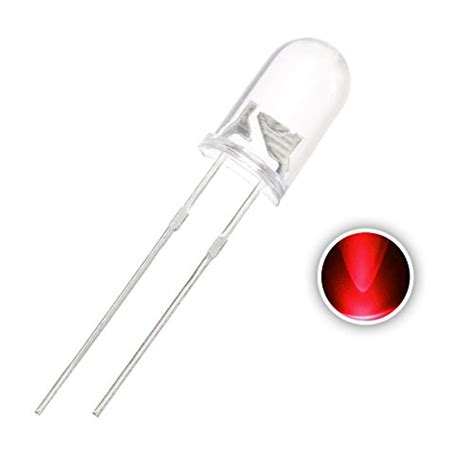 5mm Super Bright Clear Red Led Prototype Diy Electronic Component