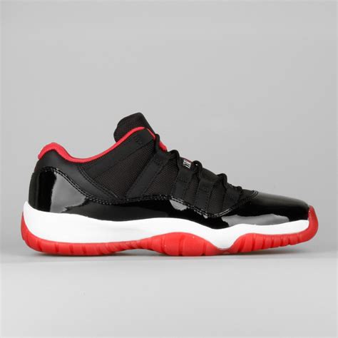 Retail for the air jordan 11 (xi) black/red was $125, but prices go in the $400's. Shop Nike Air Jordan 11 Retro Low BG GS Womens Bred Black ...