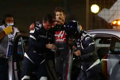 Grosjean Discharged From Hospital Three Days After Frightening Crash