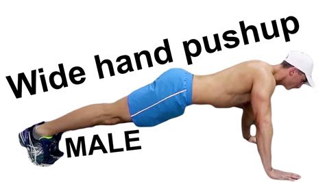 Workout For Your Elbows Wide Hand Push Up Male Youtube
