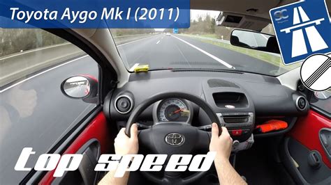 Toyota Aygo Mk1 2011 On German Autobahn Pov Top Speed Drive Youtube