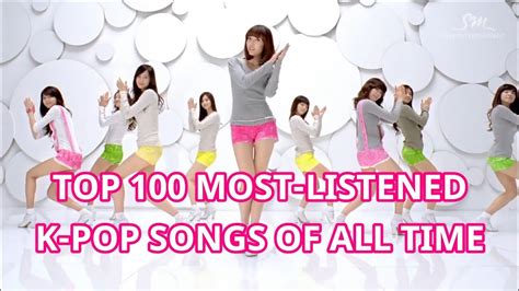 Top 100 Most Listened K Pop Songs Of All Time July 2019 Youtube
