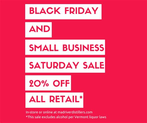 Black Friday And Small Business Saturday Sale Mad River Distillers
