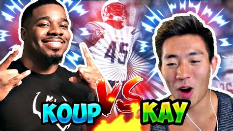 Kaykayes Vs Koup Highest Overall Draft Champs Expose Him Madden 18