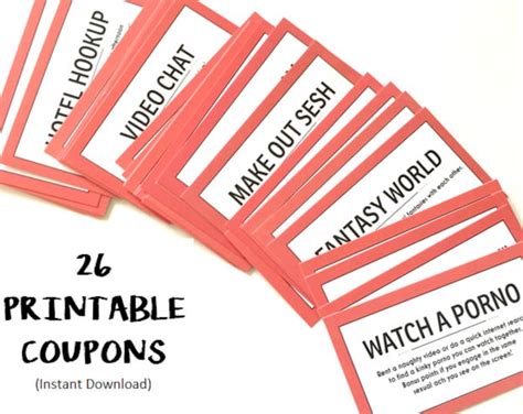26 printable sex coupons naughty sex coupons kinky sex etsy