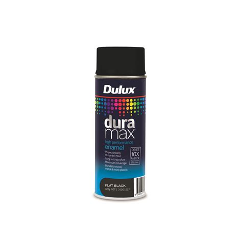 Have you seen all of the home decor i have loved the modern matte black look for years because i think it's the easiest way to modernize and update a space simply by sprinkling in a couple matte. Dulux Duramax 340g Flat Black Spray Paint | Bunnings Warehouse