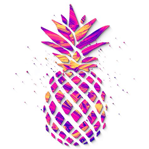 Pintar como los niños me llevó toda la vida pablo picasso Pineapple clipart purple, Pineapple purple Transparent ...