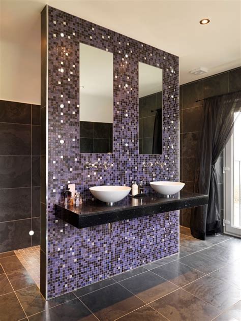 Modern bathrooms create a simplistic and clean feeling. 23+ Purple Bathroom Designs, Decorating Ideas | Design ...
