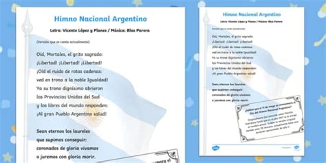 11 De Mayo Día Del Himno Nacional Argentino Twinkl