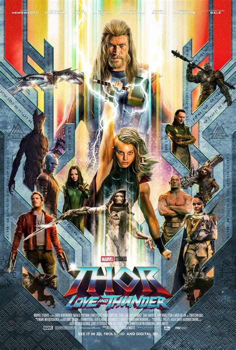 Thor Love And Thunder Fan Poster Marvel Cinematic Universe Fan