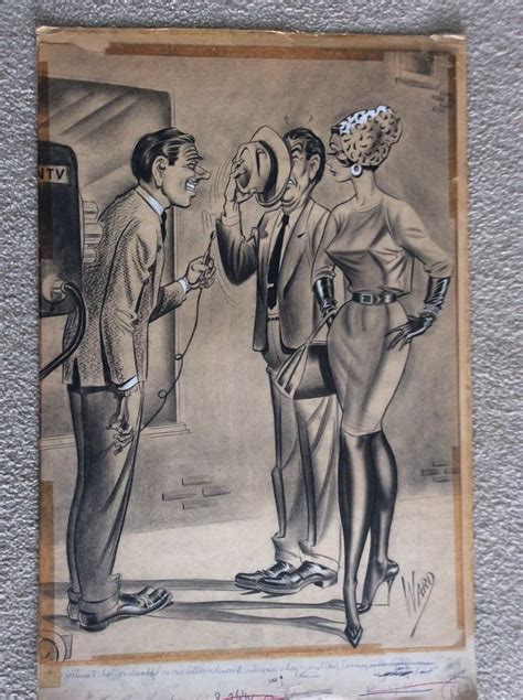 bill ward signed original large sexy conte crayon humorama gga cover piece 1922800828