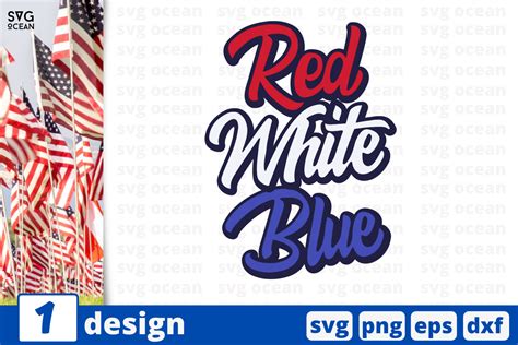 1 Red White Blue Svg Bundle Quotes Cricut Svg By Svgocean Thehungryjpeg
