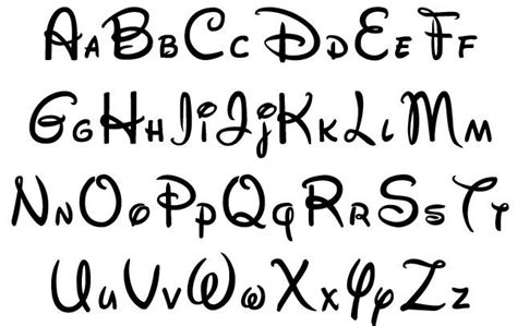 New Disney Font Lettering Alphabet Lettering Disney Font
