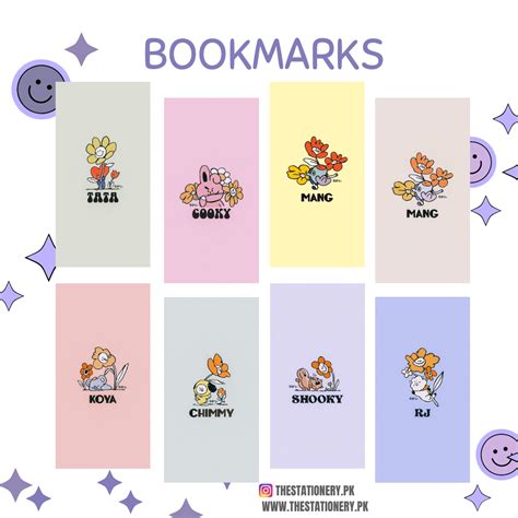 Bt21 Bookmark The Stationery