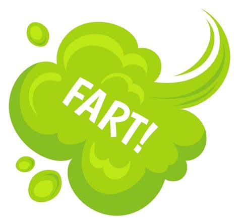 Premium Vector Fart Cloud Cartoon Green Bad Smell Trail