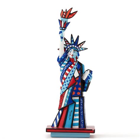 Romero Britto Statue Of Liberty Small Figurine Artreco