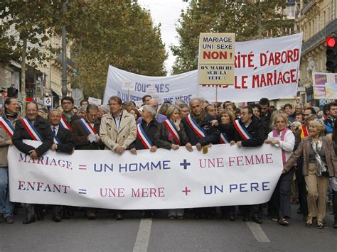 Opponents Of Same Sex Marriage March In France Cbs News