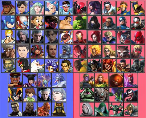 Marvel Vs Capcom 4 Character List