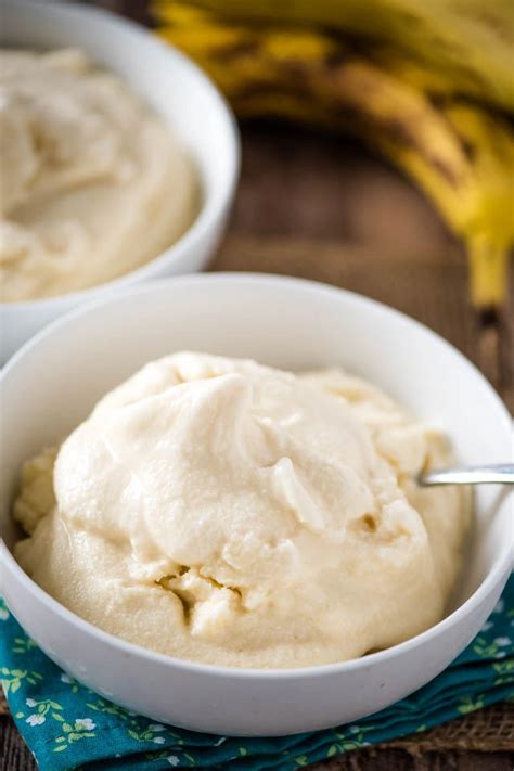 Old Fashioned Homemade Banana Ice Cream Flour On My Fingers
