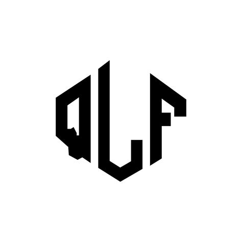 Qlf Letter Logo Design With Polygon Shape Qlf Polygon And Cube Shape