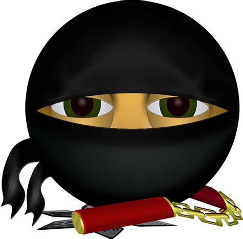 Graphic Ninja Smiley Free Vector Graphic On Pixabay