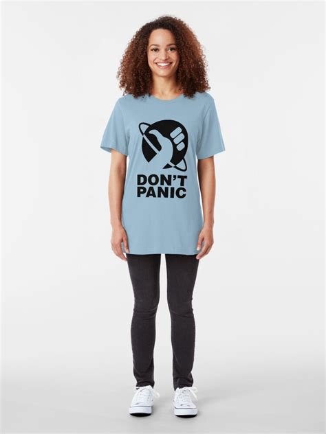 Dont Panic Hitchhikers Guide T Shirt By Alwatkins1 Redbubble