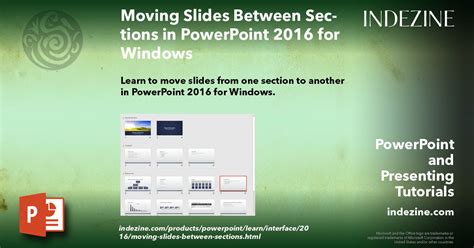 Moving Slides Between Sections In Powerpoint 2016 For Windows