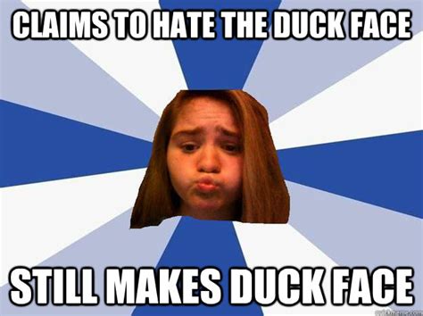 Posts Duck Face Confused Why Nobody Likes It Oblivious Facebook Girl