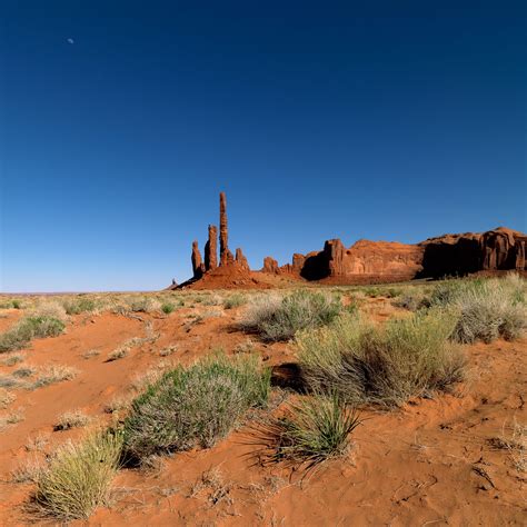 Totem Pole Rock Formation In Monument Valley Navajo Tribal Park