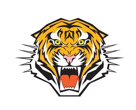 Yellow Tiger Logo LogoDix
