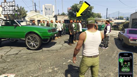 What Happens If You Call The Families To Grove Street In Gta 5 Youtube
