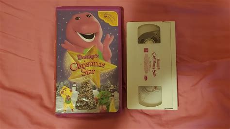 Openingclosing To Barneys Christmas Star 2002 Vhs Youtube