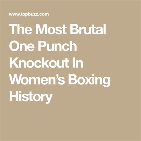 The Most Brutal One Punch Knockout In Womens Boxing