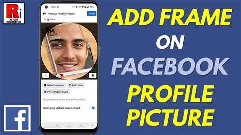 How To Add A Frame To Your Profile Picture On Facebook Youtube