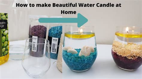 Diy Make Water Candle Under 2 Minutes Youtube