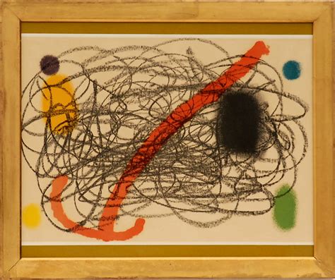 Joan Miro Abstract Composition Lithograph 1961 Printed By Maeght